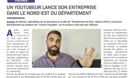 Un Youtubeur lance sa nouvelle entreprise dans le nord-est des Yvelines