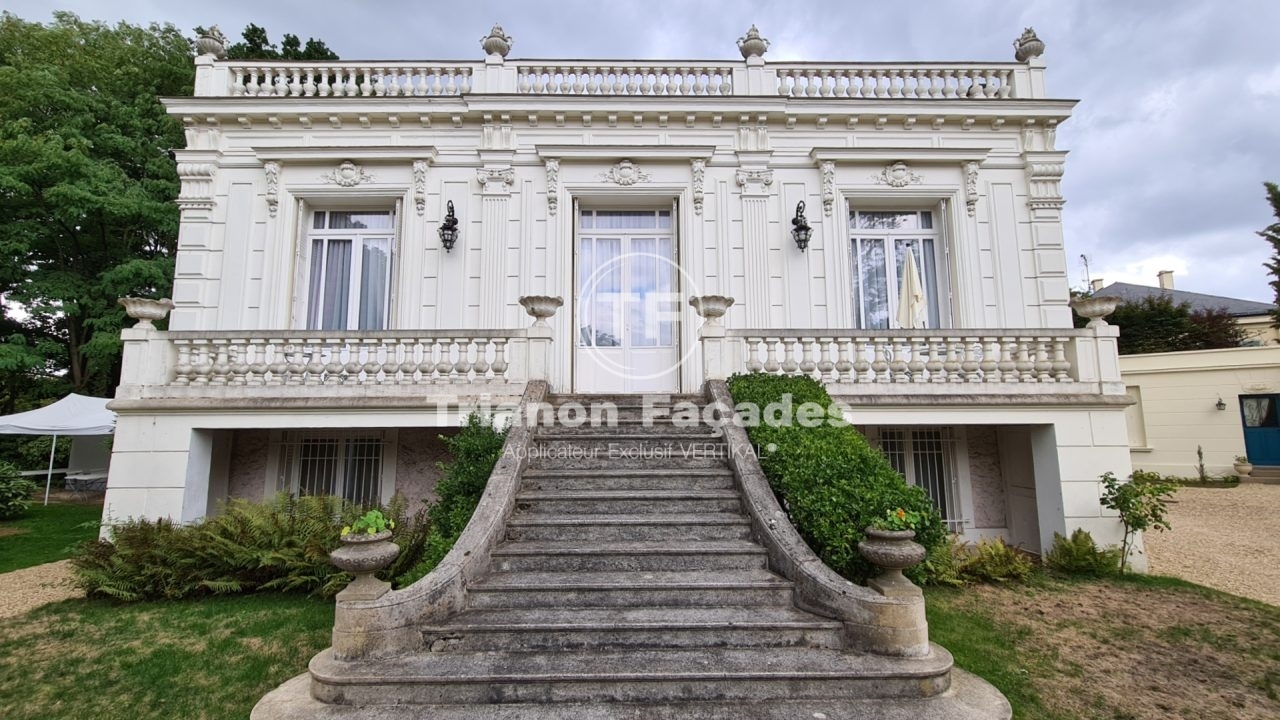 Peintures façades d'une maison à au Vésinet, 78110, Yvelines